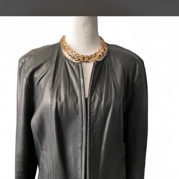 Siena Studio Jackets & Blazers - Siena Studio Black Leather  Y2K Vintage Leather. Pre Loved 🥰 very Soft Leather